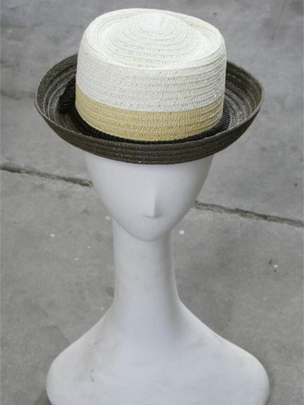 Giovannio New York - Classic Multi Color Straw Pork Pie Style Hat